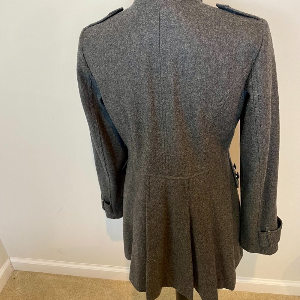Buffalo David Bitton Military style Grey Peacoat Size M - Picture 5 of 11